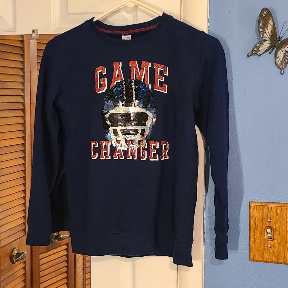 Game Changer Navy Long Shirt Boys Size 14